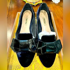 Miu Miu Vintage Blue Velvet Flats!